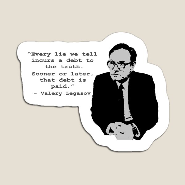 Valery Legasov "Truth and Lie" Quote - HBO's Chernobyl Magnet