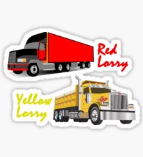 Yellow Lorry Stickers Redbubble