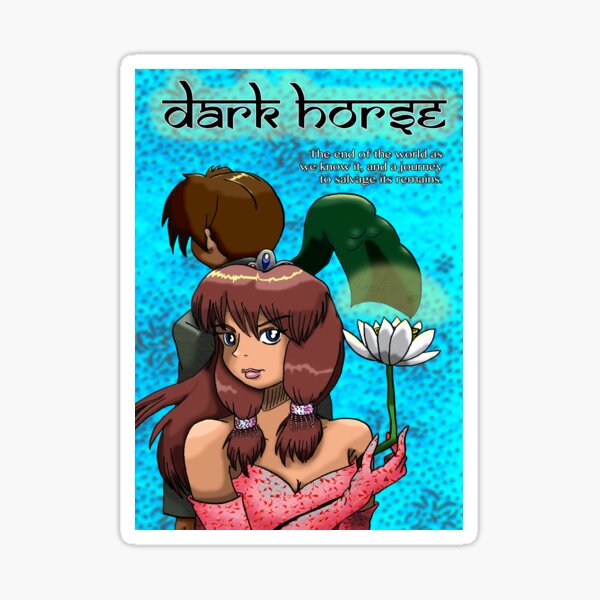Dark Horse/Broken Wing with Text Sticker