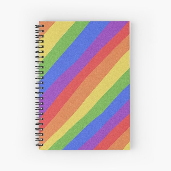 Pride Month - Rainbow and Bright - International World Pride Gift - LGBT - LGBTQ - LGBTQIA Spiral Notebook
