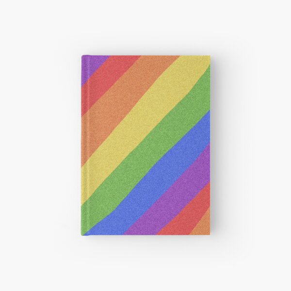 Pride Month - Rainbow and Bright - International World Pride Gift - LGBT - LGBTQ - LGBTQIA Hardcover Journal