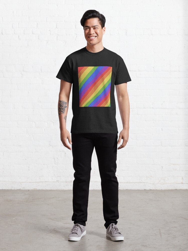 Alternate view of Pride Month - Rainbow and Bright - International World Pride Gift - LGBT - LGBTQ - LGBTQIA Classic T-Shirt