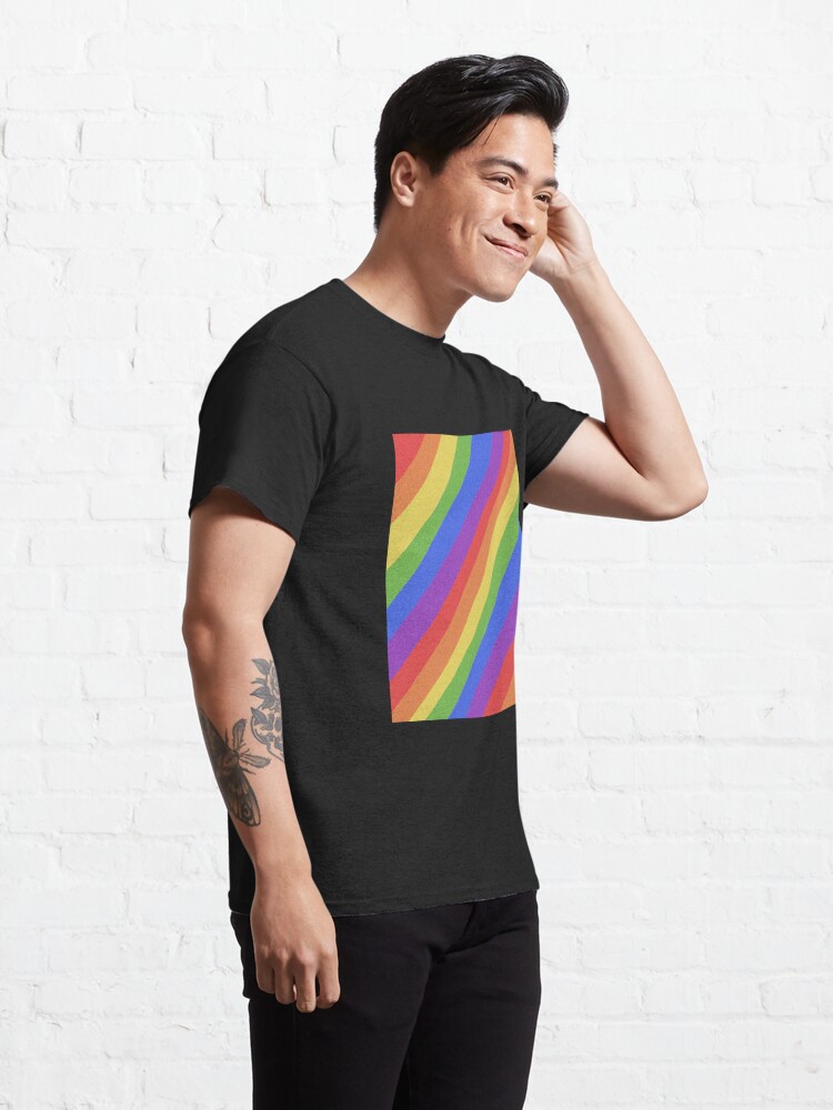 Alternate view of Pride Month - Rainbow and Bright - International World Pride Gift - LGBT - LGBTQ - LGBTQIA Classic T-Shirt
