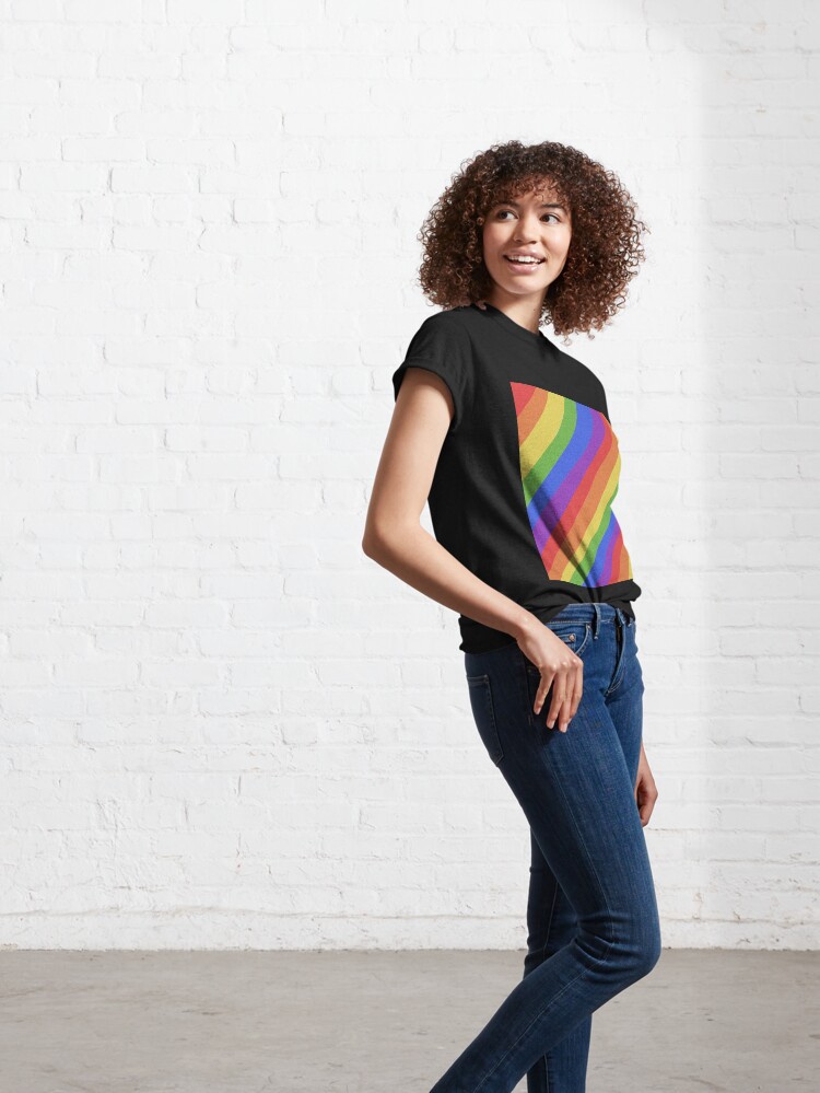Alternate view of Pride Month - Rainbow and Bright - International World Pride Gift - LGBT - LGBTQ - LGBTQIA Classic T-Shirt