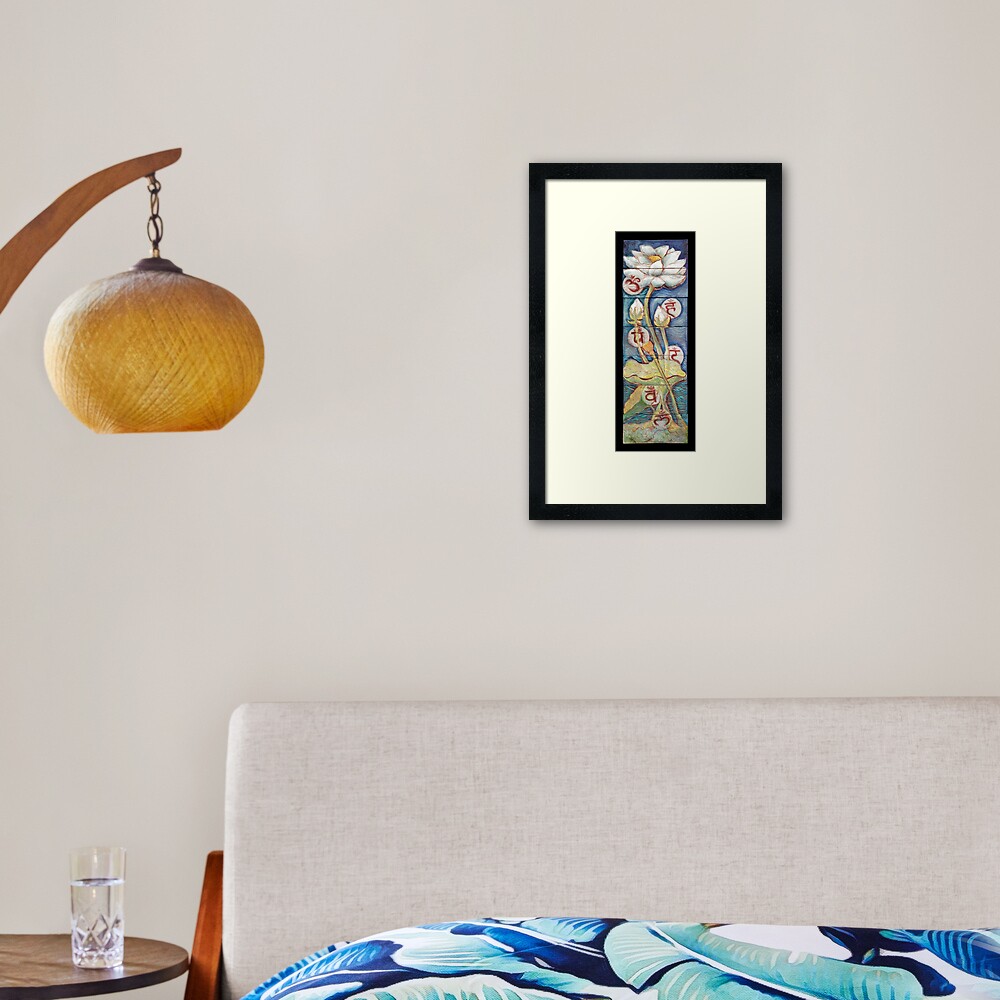 Lotusing Vibrance Framed Art Print