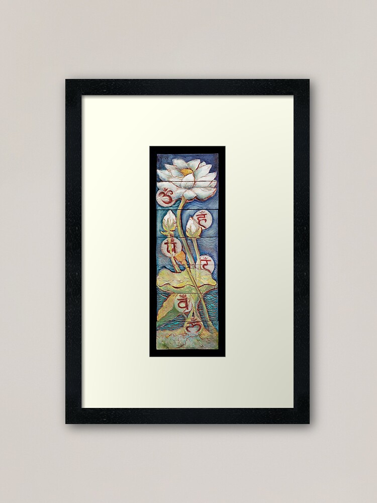 Alternate view of Lotusing Vibrance Framed Art Print