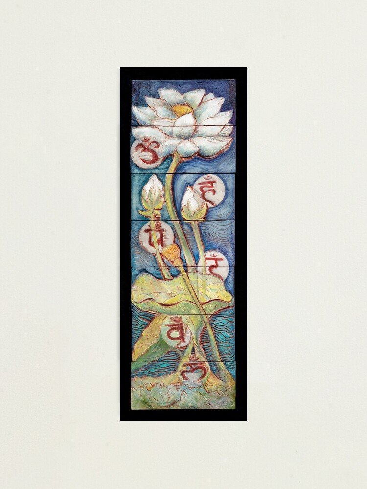 Thumbnail 1 of 3, Photographic Print, Lotus Chakras designed and sold by MonaShiber.