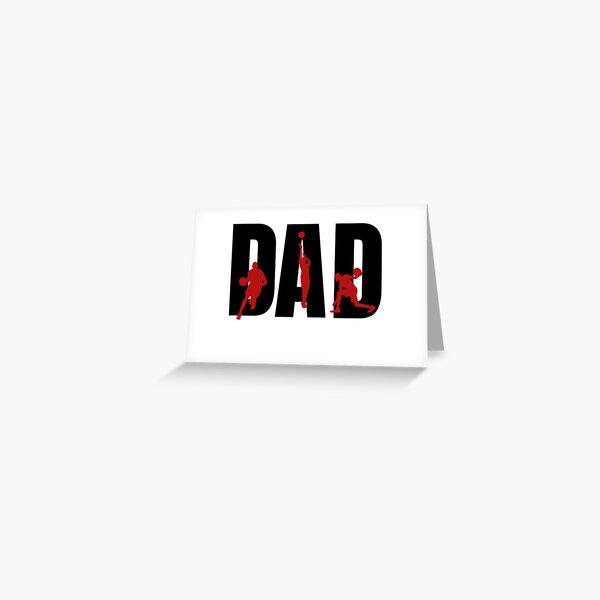 Tarjetas de felicitación «Papá del baloncesto: feliz día del padre» de  MimsTees | Redbubble