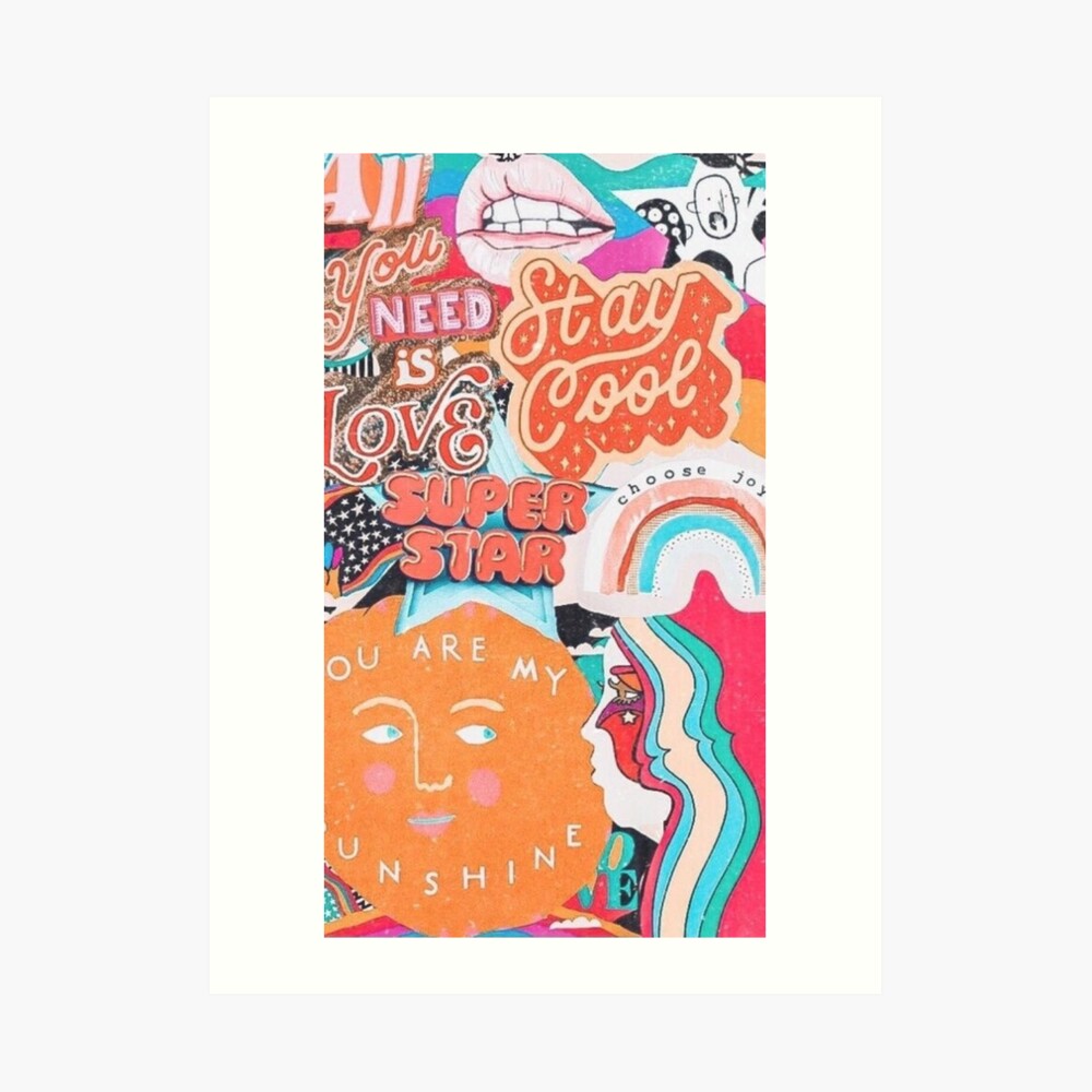vsco collage Art Print