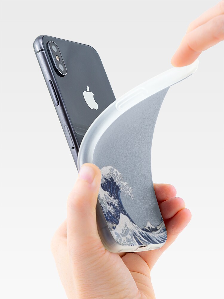 Alternate view of great wave iPhone Case