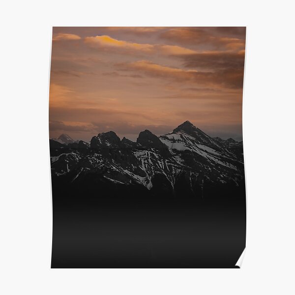 Three Sisters Sunset Poster