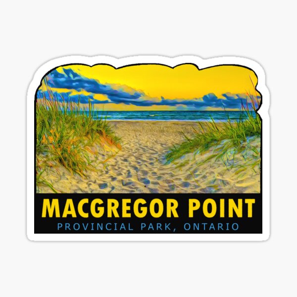 Item preview, Macgregor Point Provincial Park Ontario Vintage Travel Decal designed and sold by hilda74.