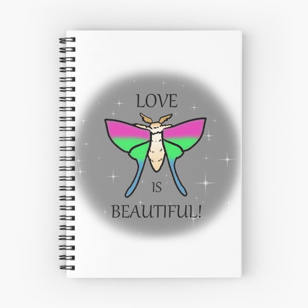 Item preview, El amor es hermoso polilla poliamor orgullo bandera designed and sold by FanimalCre8ns.