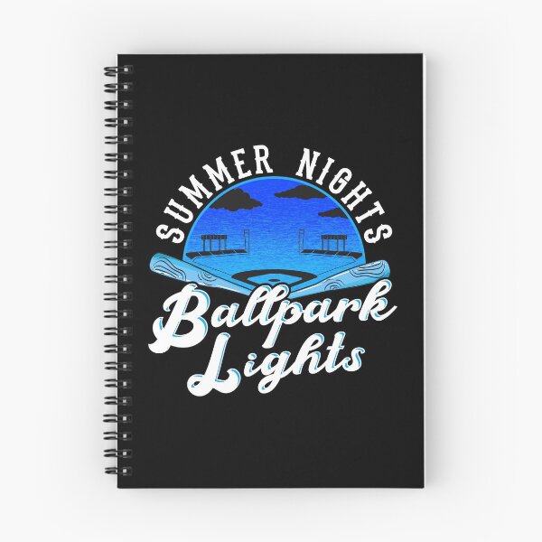 Item preview, Summer Nights, Ballpark Lights with baseball bats and diamond designed and sold by Gold Wings Tees.
