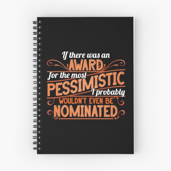 Item preview, Pessimism Award. Funny Ironic Sarcastic Pessimist designed and sold by Gold Wings Tees.