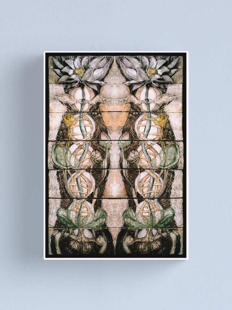 Alternate view of Double Helix Lotusing Canvas Print