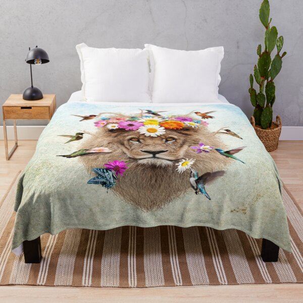 Item preview, Lion's Pride (León y colibríes) designed and sold by MaratusFunk.