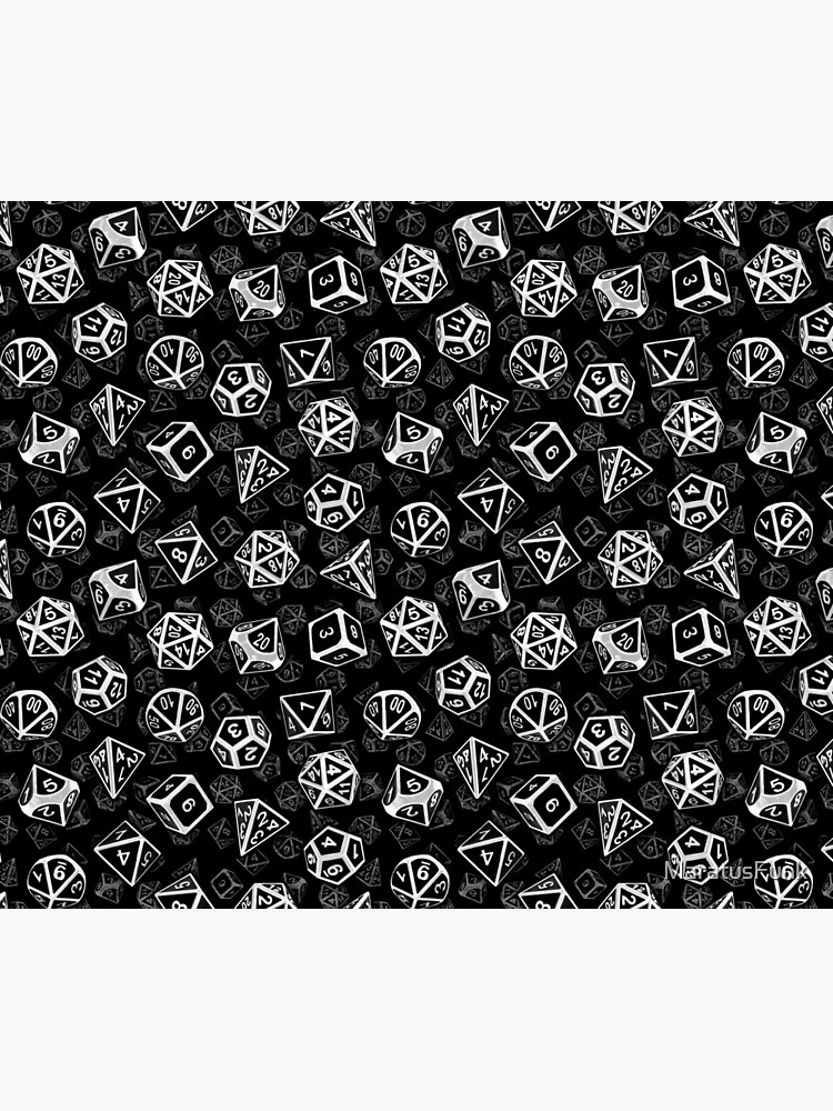 D20 Dice Set Pattern (White) by MaratusFunk