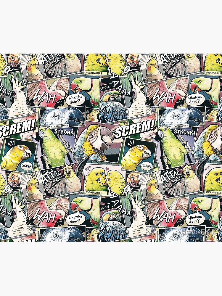 Parrots Comic Style by MaratusFunk