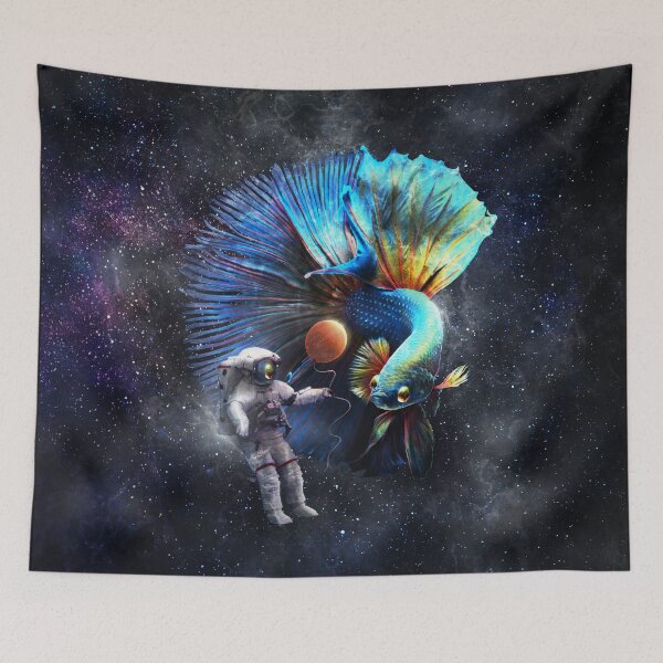 Item preview, Betta in Space designed and sold by MaratusFunk.