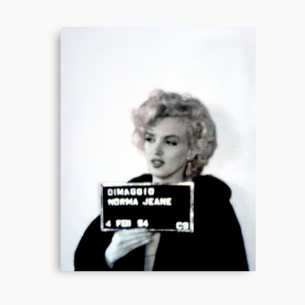 Marilyn Monroe's mugshot Canvas Print