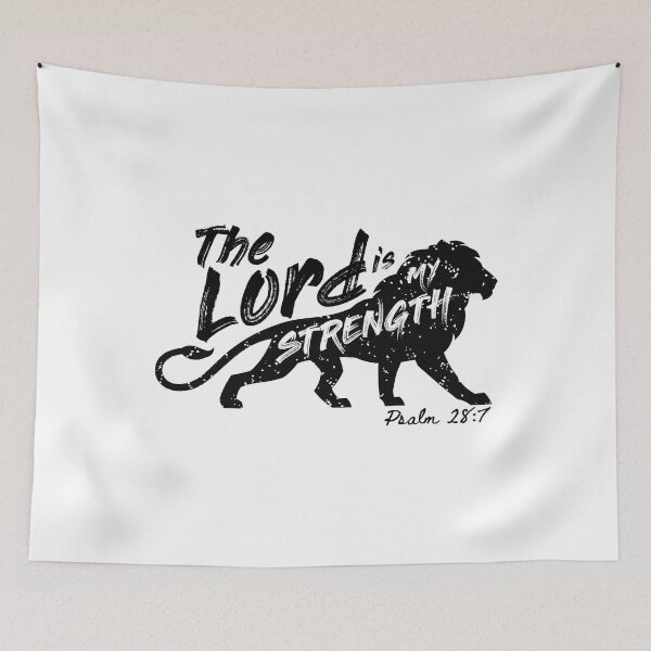 Item preview, The Lord Is My Strength Psalm 28:7 Bible  designed and sold by SilentEcho.