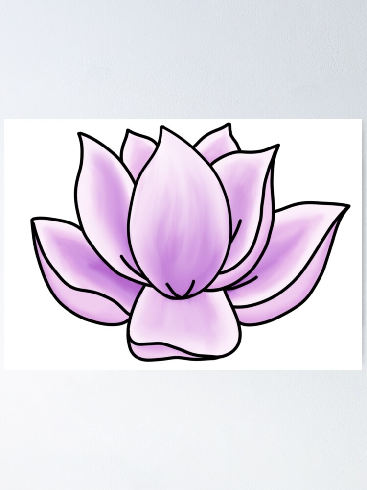 Sketch of a lotus flower on Craiyon