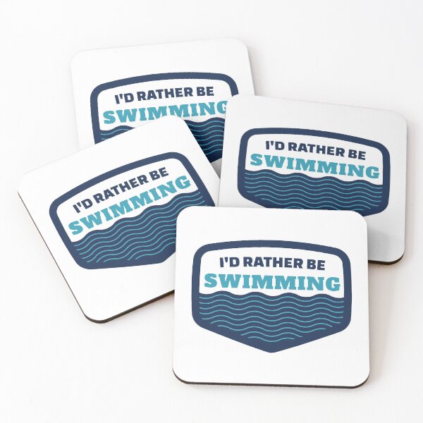 Item preview, I'd Rather Be Swimming designed and sold by teesaurus.