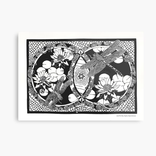 THANK YOU (black on white) Metal Print