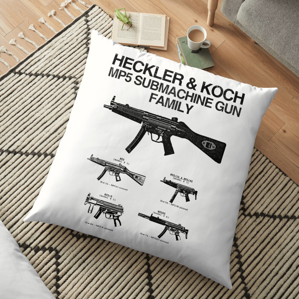 Copy of MP5 SUBMACHINE GUN FAMILY Floor Pillow