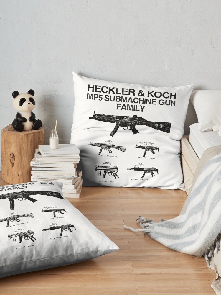 Alternate view of Copy of MP5 SUBMACHINE GUN FAMILY Floor Pillow