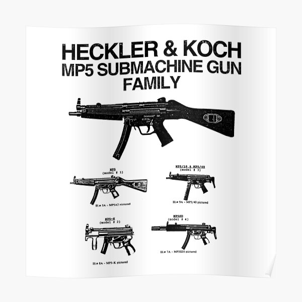 Mp5 Posters Redbubble