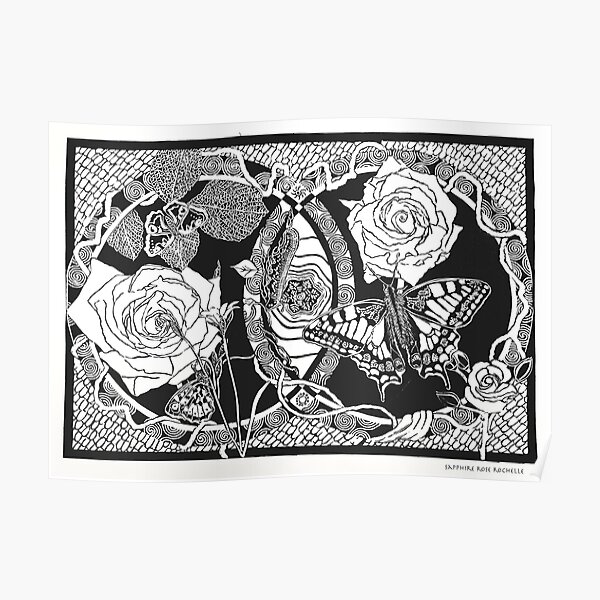 LOVE (black on white) Poster
