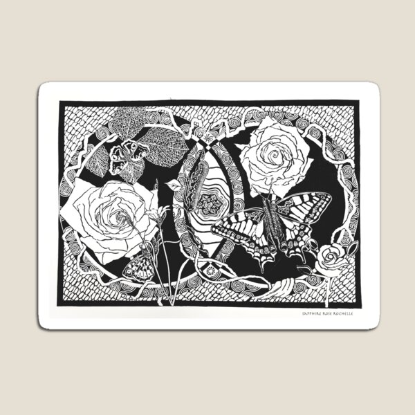 LOVE (black on white) Magnet