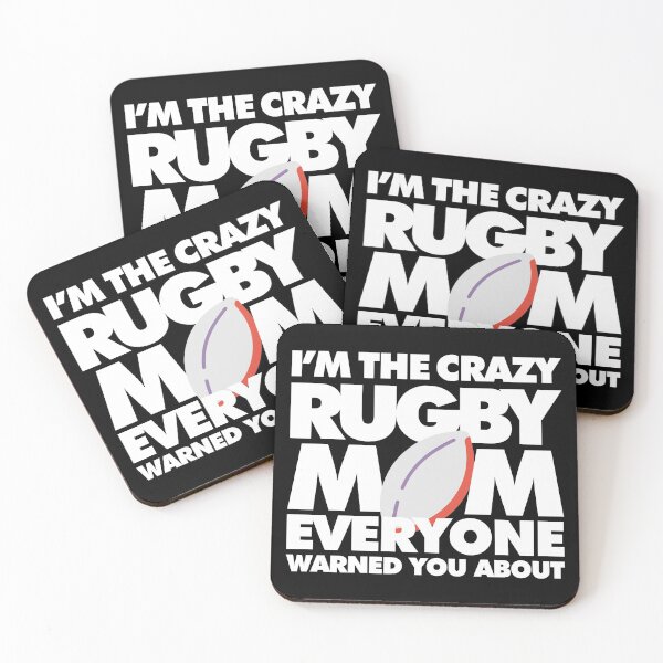 Item preview, Im The Crazy Rugby Mom Everyone Warned you about Funny Saying designed and sold by elhefe.