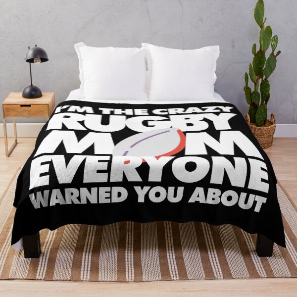 Item preview, Im The Crazy Rugby Mom Everyone Warned you about Funny Saying designed and sold by elhefe.