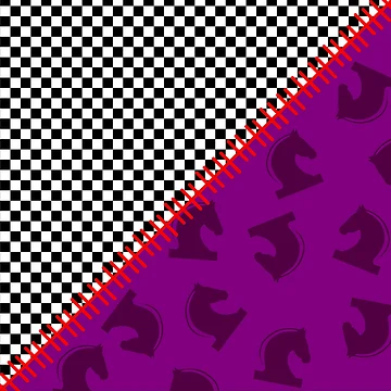 Artwork thumbnail, Checked Horses by hellcom