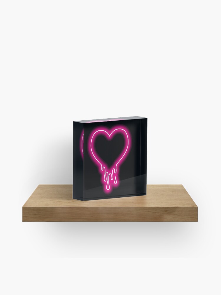Small Acrylic Block-Heart