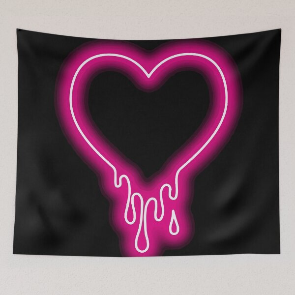 Item preview, Dripping Neon Heart designed and sold by Freshfroot.