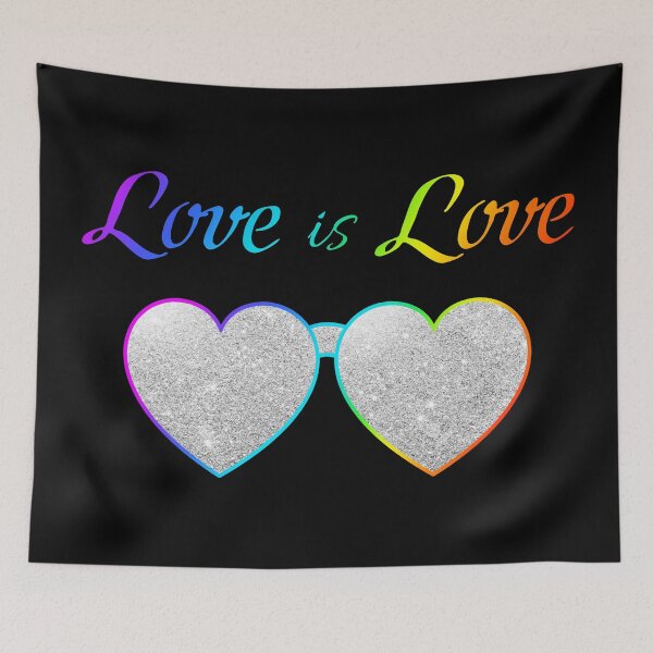 Item preview, Celebrate Equality pride Statement  -  Love Is Love (Black background) designed and sold by talgursmusthave.