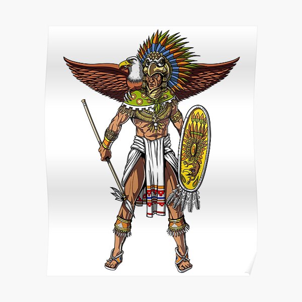 Póster ''Guerrero Águila Azteca' de Nikolay Todorov.