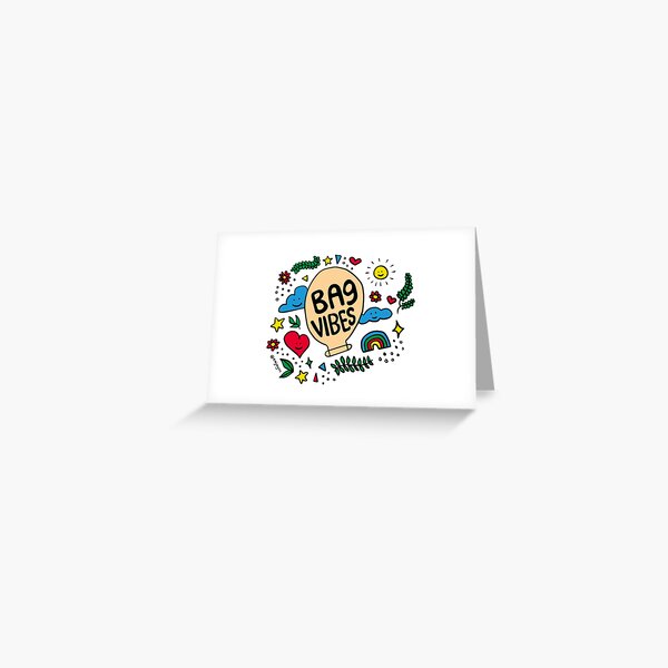 bag vibes Greeting Card