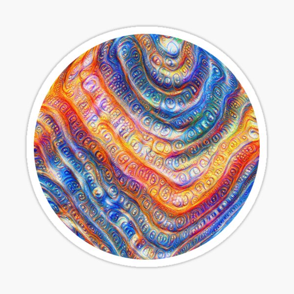 #Deepdreamed planet Sticker