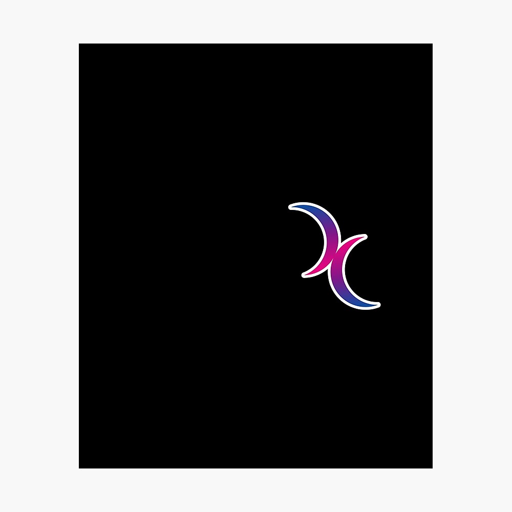 Bisexual Crescent Moon Symbol Gay Pride LGBT