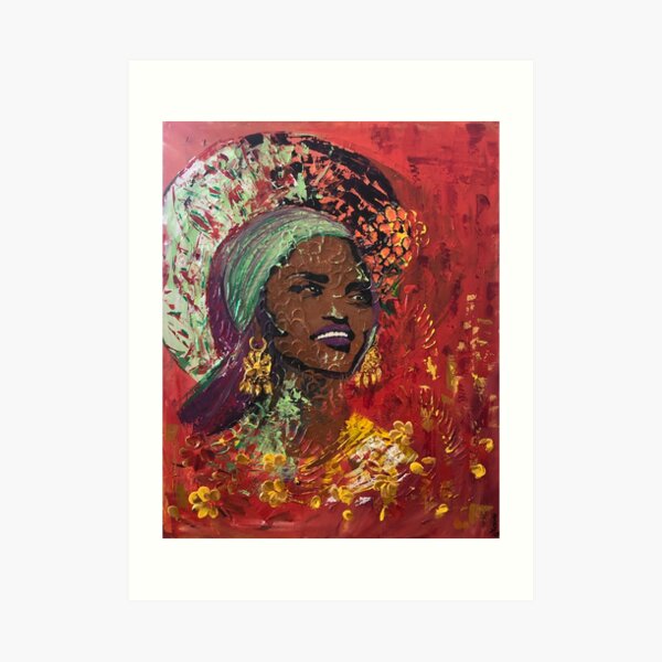 African Queen Art Print
