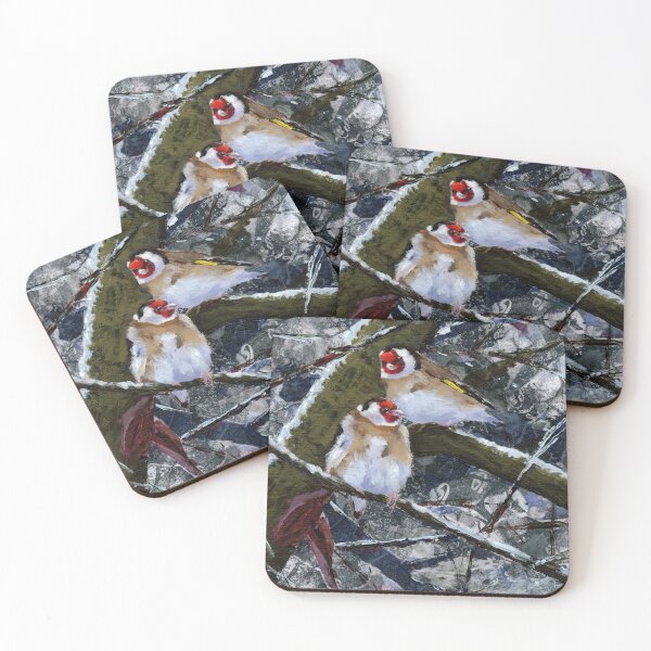 Item preview, Goldfinches in winter designed and sold by Kathryn Green.