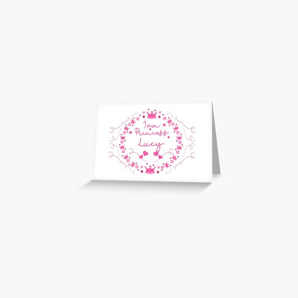 Carte De Vœux Joyeux Anniversaire Lucie Carte De Joyeux Anniversaire Pour Lucy Par Prettyartwork Redbubble