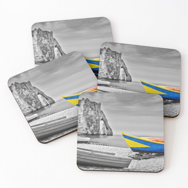 Item preview, Fishing boat at Etretat designed and sold by Delphimages Art.