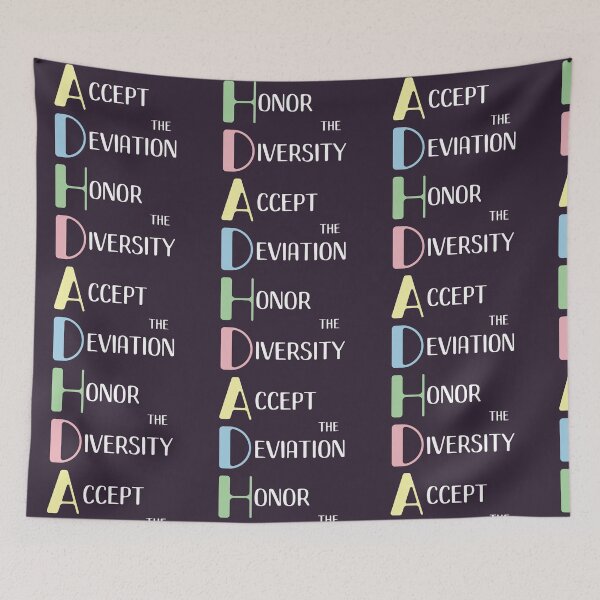 Item preview, ADHD print Empowerment Neurodiversity Awareness Celebration designed and sold by doodabobs.