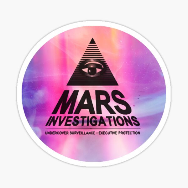 Mars Investigations #Pink Sticker